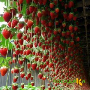 Клубника ампельная Анастасия купить по цене от 370р. в интернет-магазине «Посадика» с доставкой почтой в в Королеве и по всей России – [изображение №1].